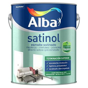 Alba Satinol Balance Esmalte al Agua Satinado Blanco 1 lts