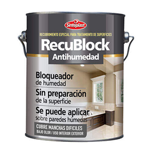 Recublock 3 en 1 Antihumedad Blanco 1 lts